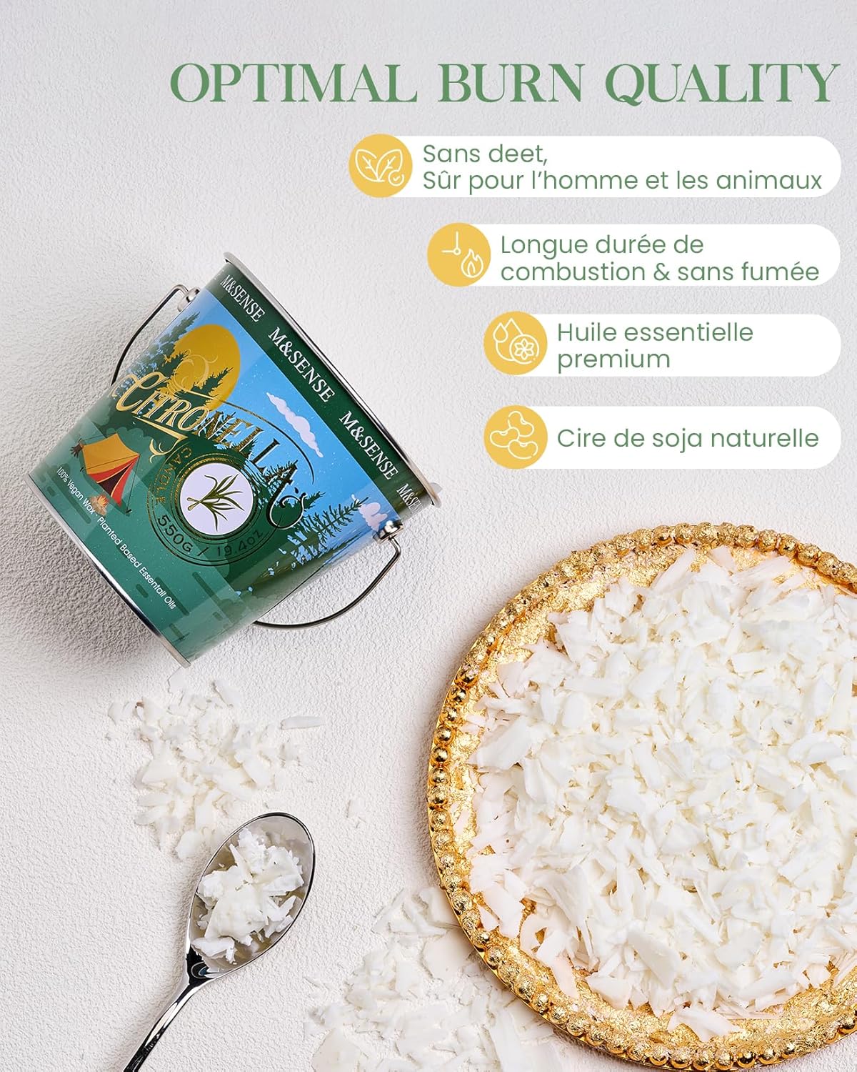 Bougie parfumée pour une ambiance chaleureuse lors de vos soirées – Image 3