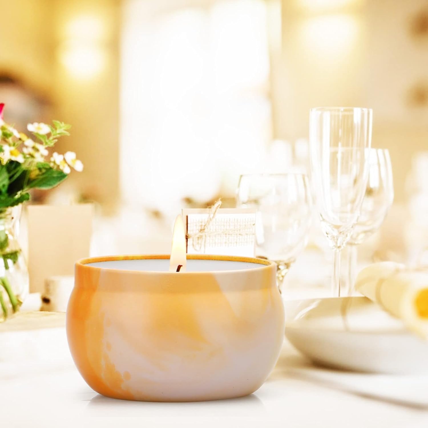 Bougie parfumée pour une décoration élégante, ambiance chaleureuse et détente assurée – Image 7