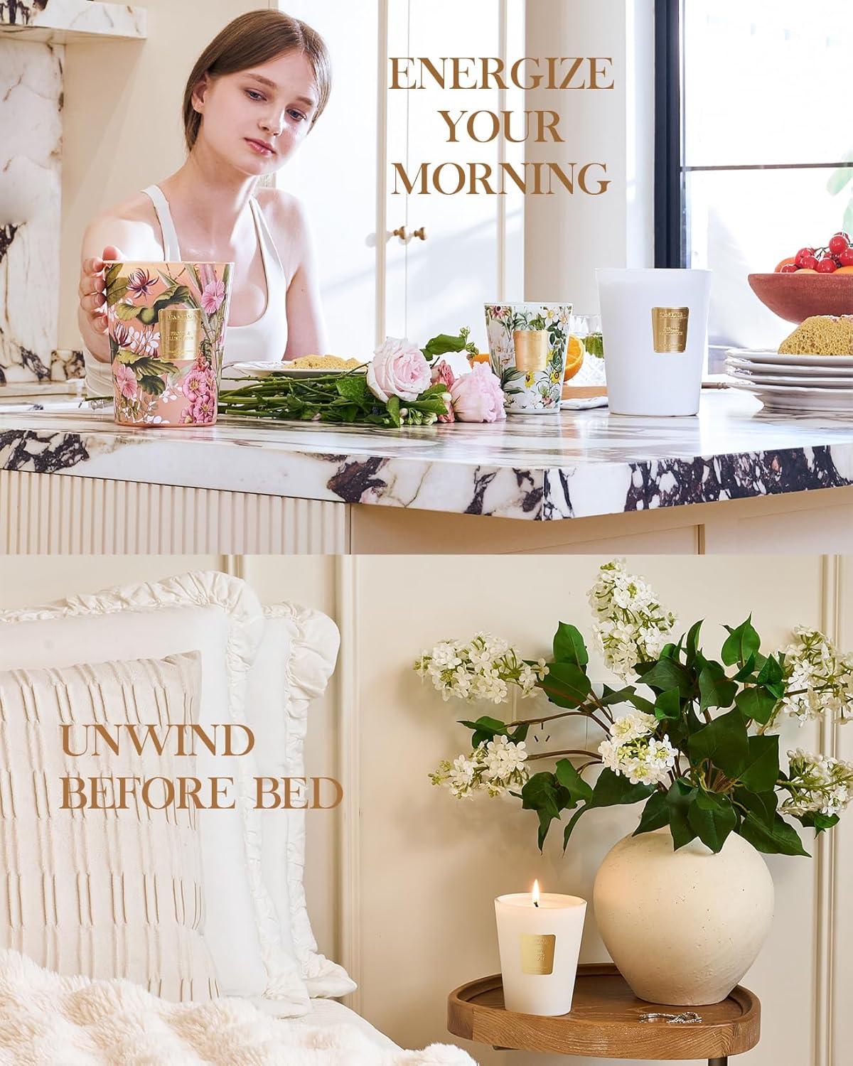 Bougie parfumée pour une décoration apaisante et une ambiance chaleureuse – Image 7