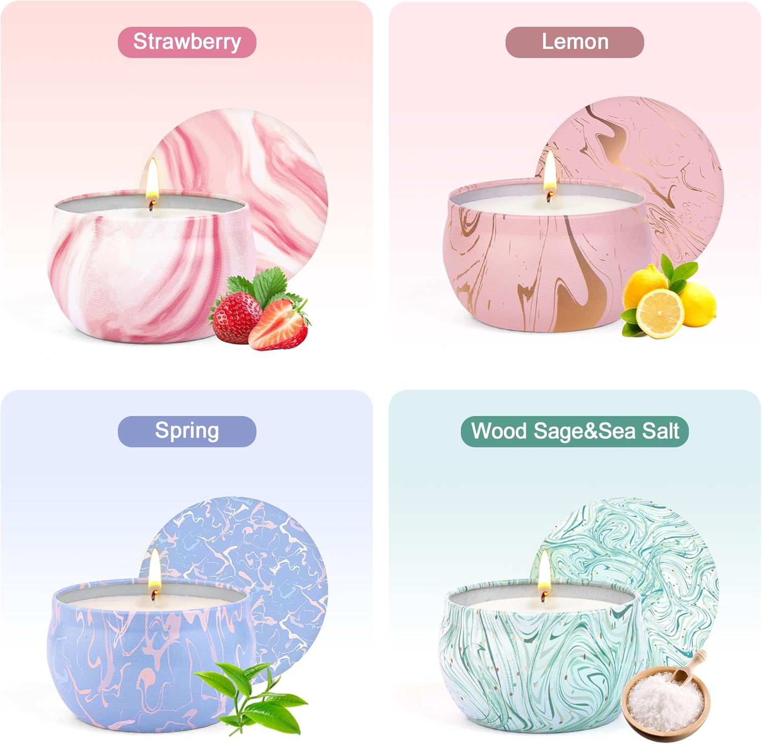 Bougie parfumée pour une décoration élégante, ambiance chaleureuse et détente garantie – Image 3