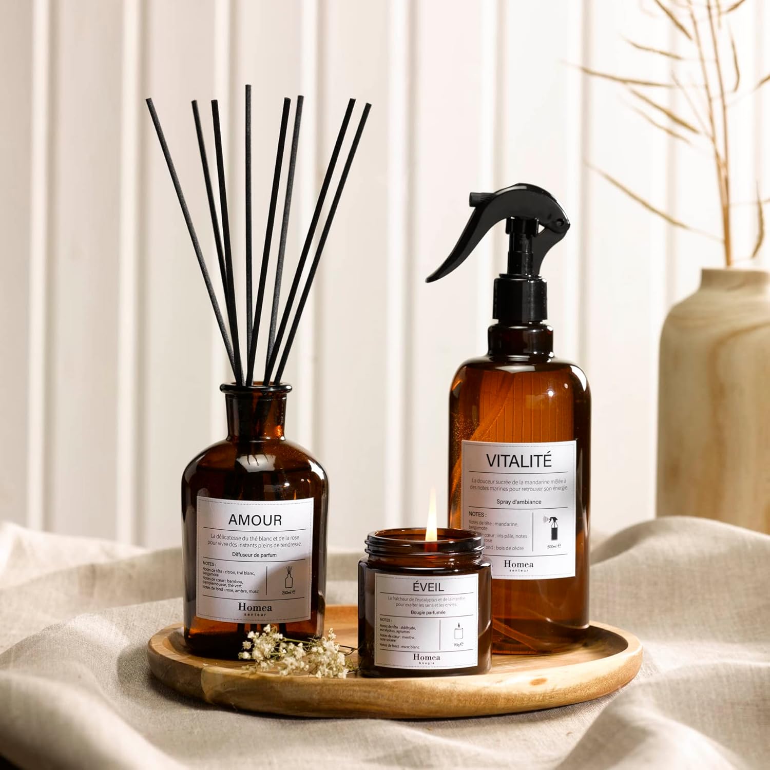 Bougie parfumée pour une décoration élégante et une ambiance chaleureuse – Image 3