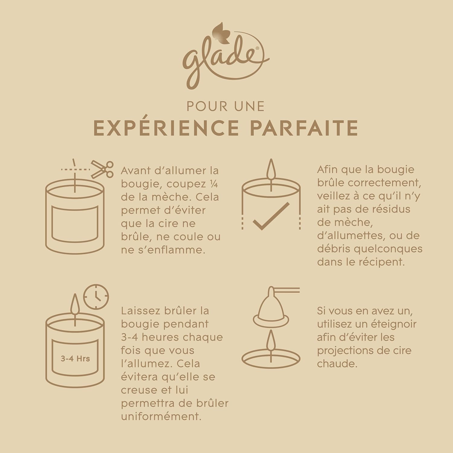 Bougie parfumée pour une décoration élégante, créant une ambiance chaleureuse – Image 8