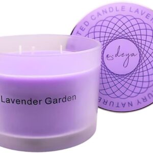Bougie parfumée pour une décoration apaisante, créant une ambiance chaleureuse