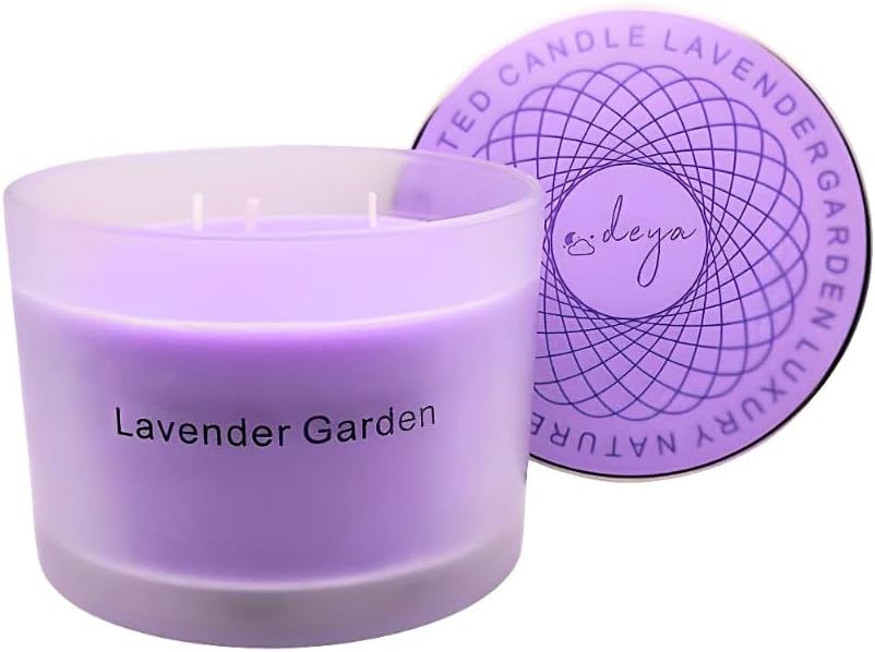 Bougie parfumée pour une décoration apaisante, créant une ambiance chaleureuse