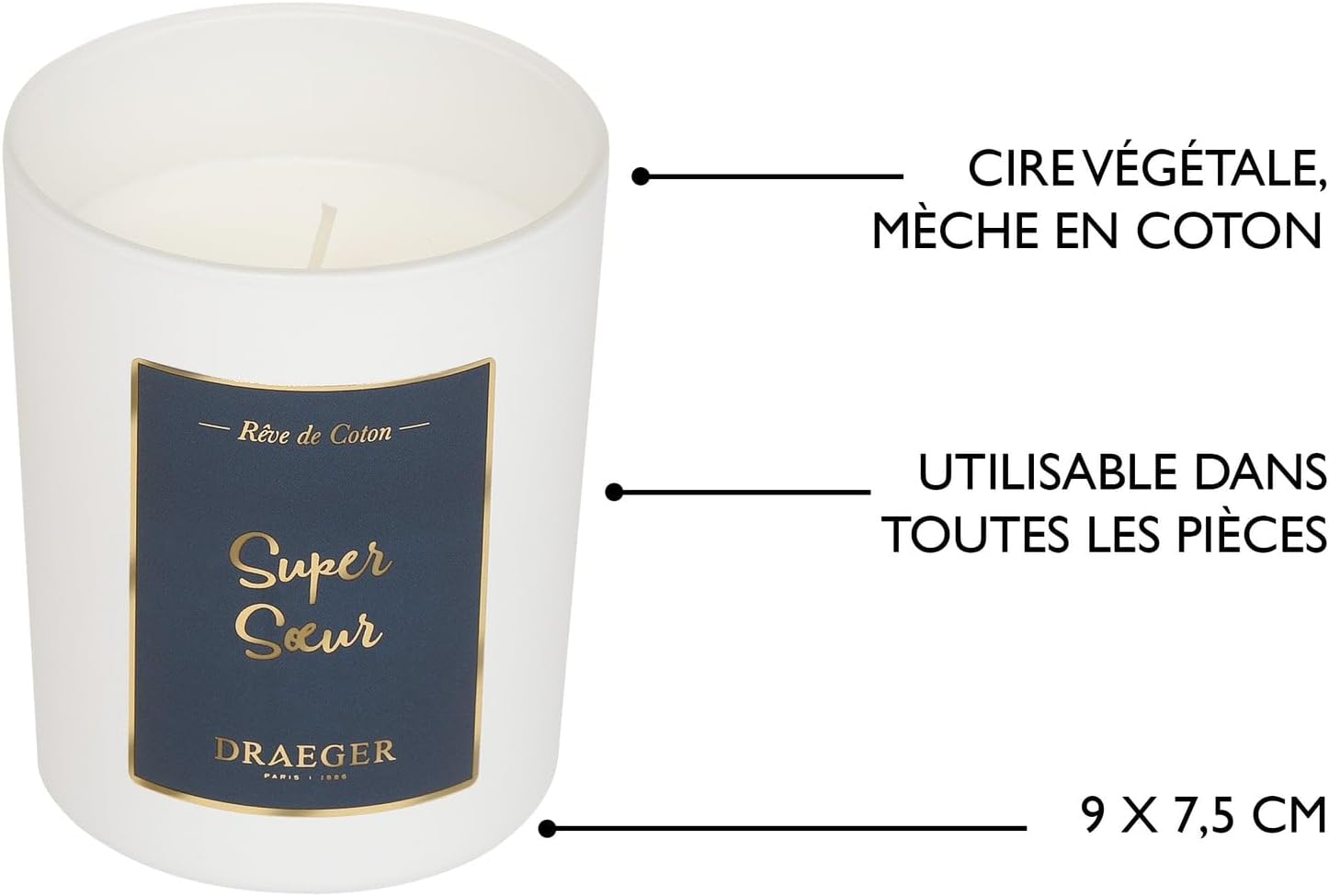 Bougie parfumée pour une ambiance chaleureuse, idéale pour la détente et les soirées cocooning – Image 3