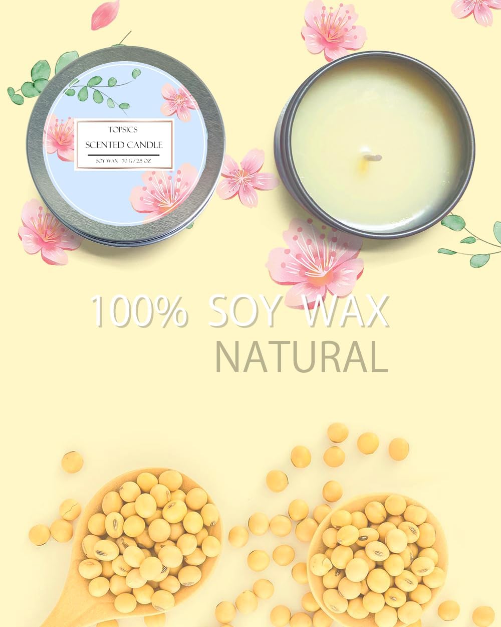 Bougie parfumée pour une décoration élégante : créez une ambiance chaleureuse et apaisante – Image 2