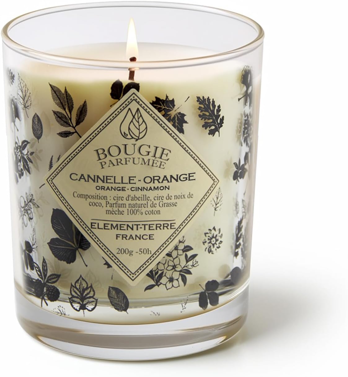 Bougie parfumée pour la décoration intérieure, créant une ambiance chaleureuse et apaisante