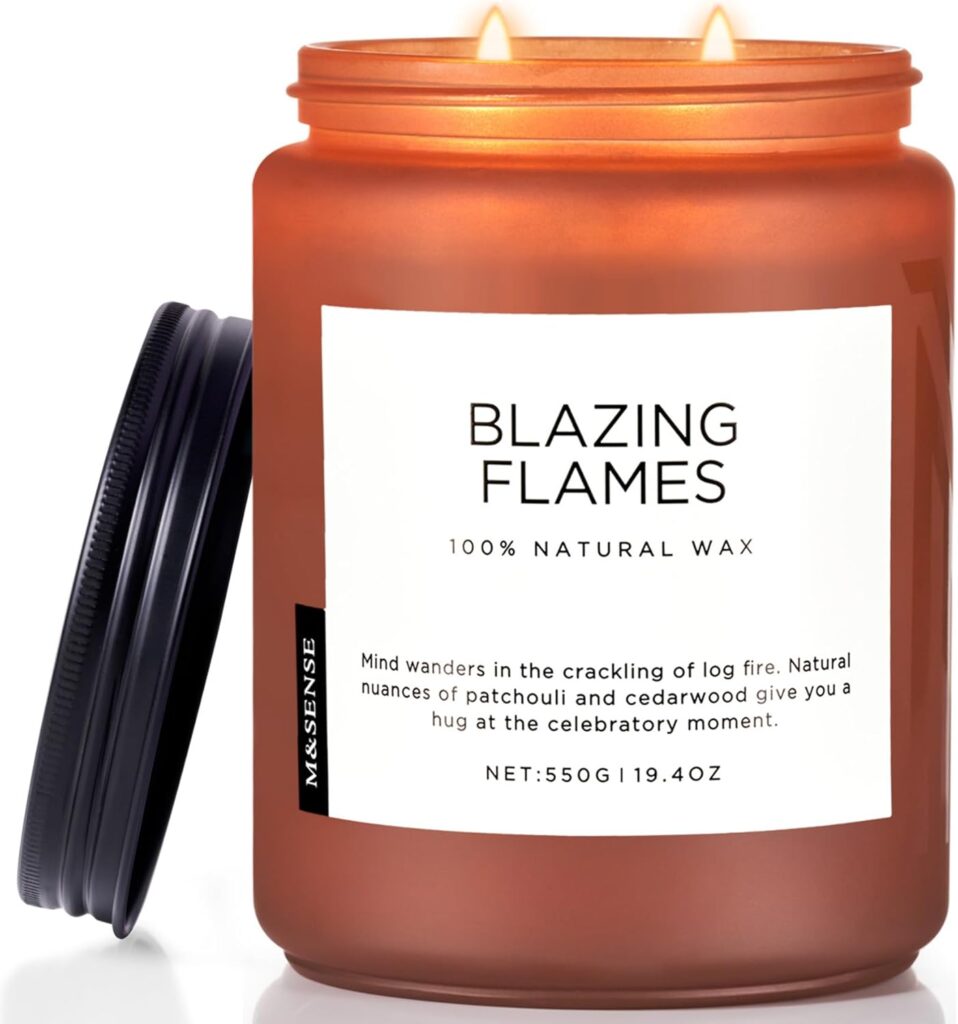 Bougie parfumée pour une décoration élégante, créant une ambiance chaleureuse et apaisante