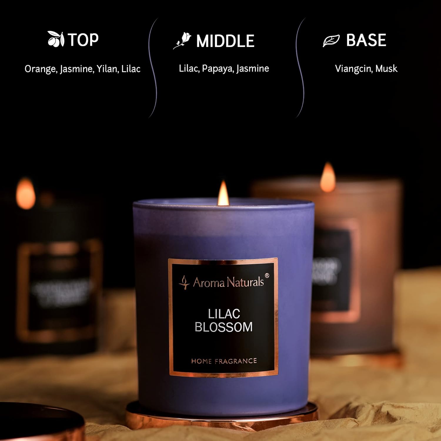 Bougie parfumée pour une ambiance chaleureuse et relaxante
Idéale pour la décoration ou comme cadeau – Image 4