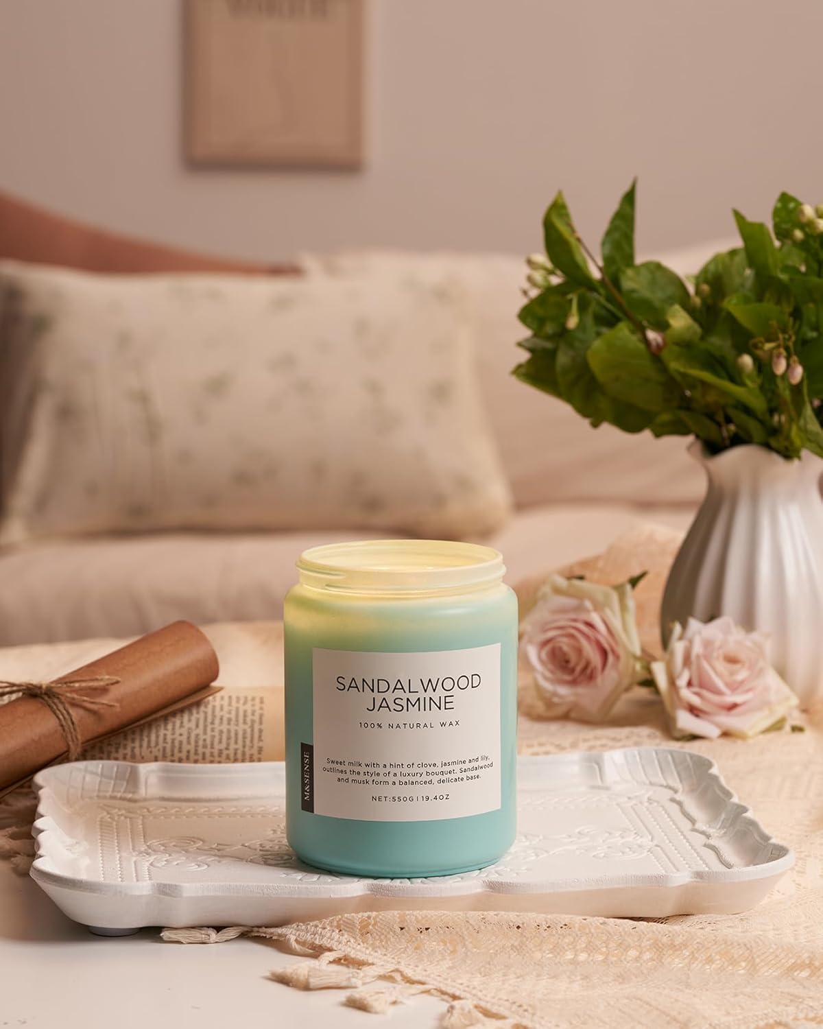 Bougie parfumée pour une ambiance chaleureuse, idéale pour la décoration et la détente – Image 6