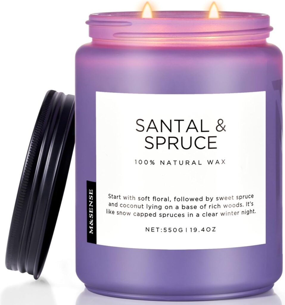 Bougie parfumée pour une décoration élégante, créant une ambiance chaleureuse