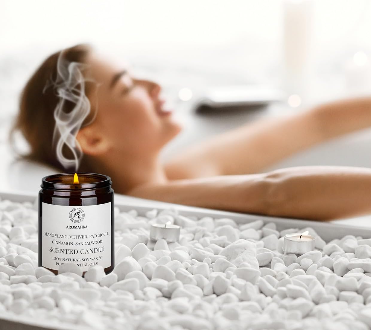 Bougie parfumée pour une ambiance chaleureuse lors de vos soirées détente – Image 5