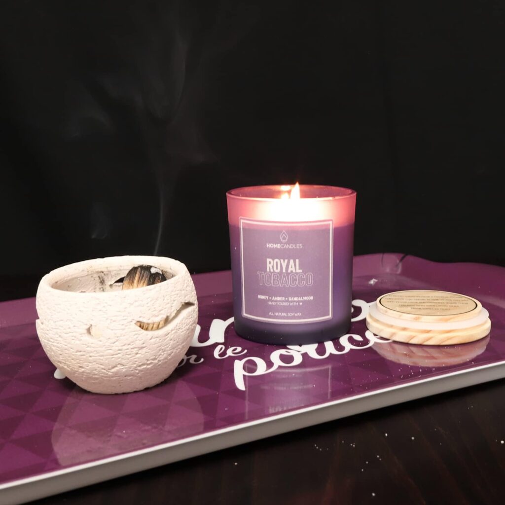 Bougie parfumée pour une décoration apaisante - Créez une ambiance chaleureuse et relaxante
