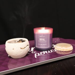 Bougie parfumée pour une décoration apaisante - Créez une ambiance chaleureuse et relaxante