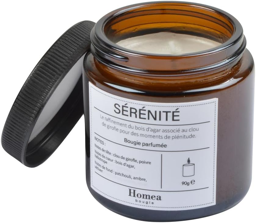 Bougie parfumée pour une décoration élégante et une ambiance chaleureuse