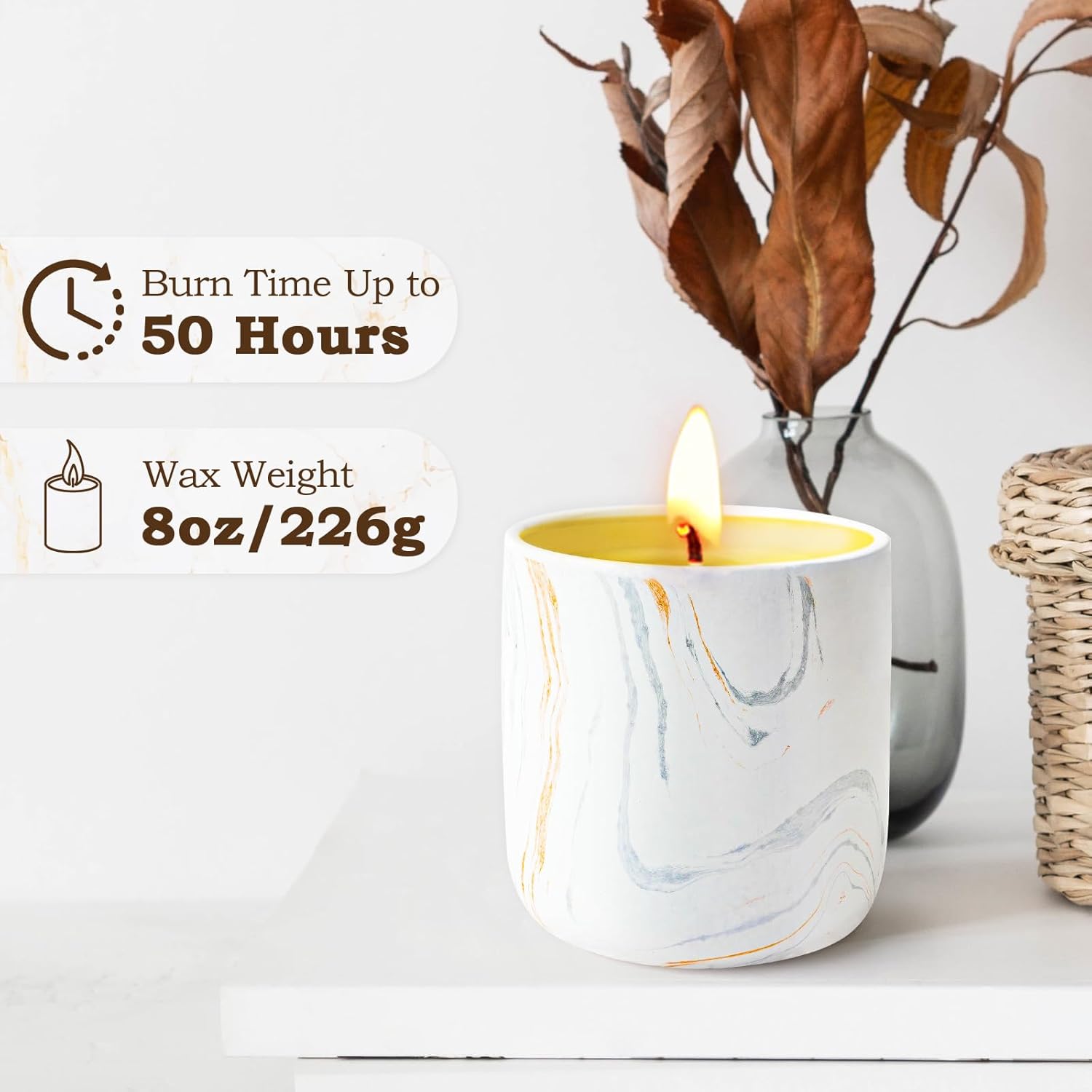 Bougie parfumée pour la détente - Créez une ambiance chaleureuse à la maison – Image 5