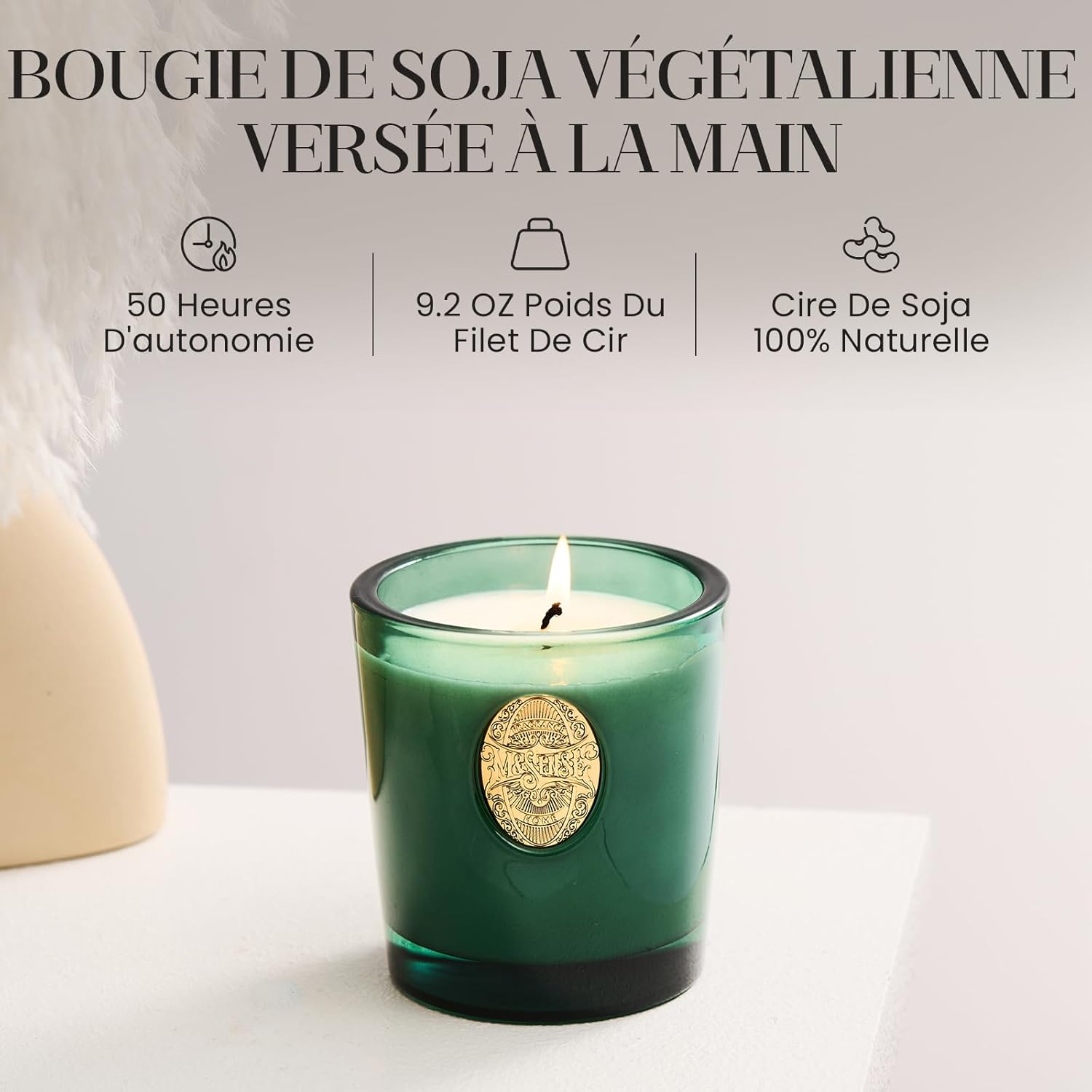 Bougie parfumée pour la détente : créez une ambiance chaleureuse et relaxante – Image 2