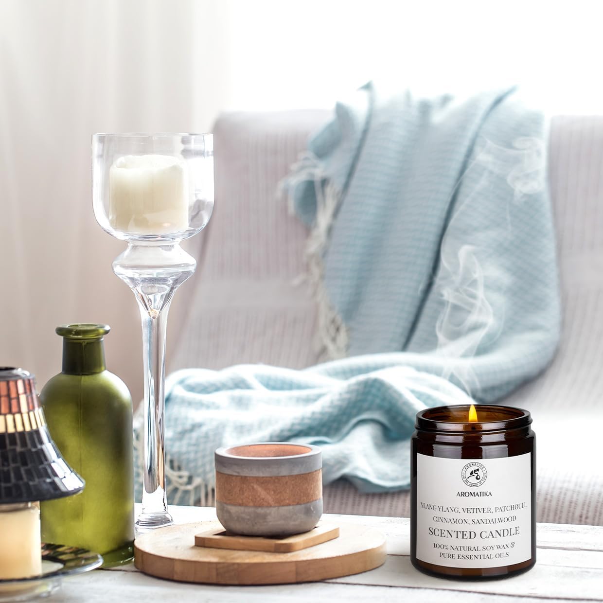 Bougie parfumée pour une ambiance chaleureuse lors de vos soirées détente – Image 6