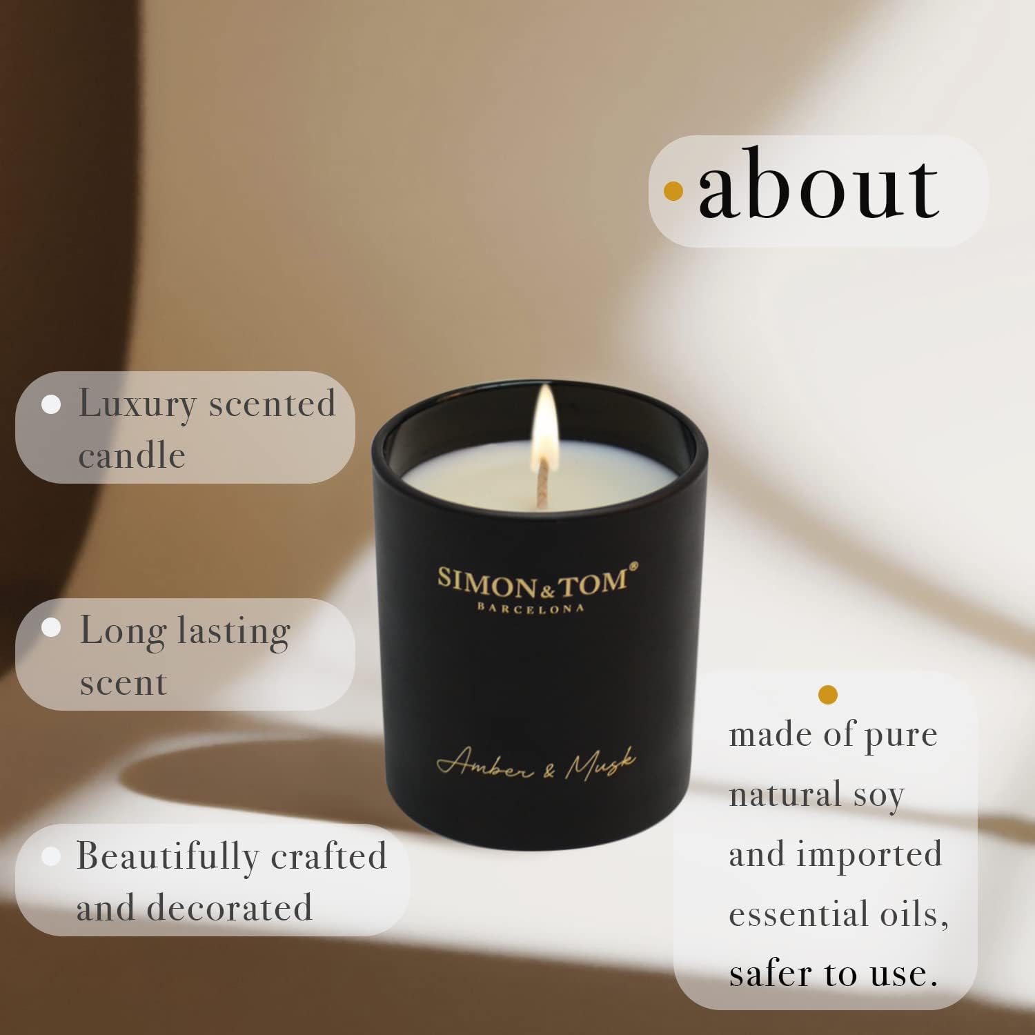 Bougie parfumée pour la maison : ambiance chaleureuse et détente assurée – Image 2