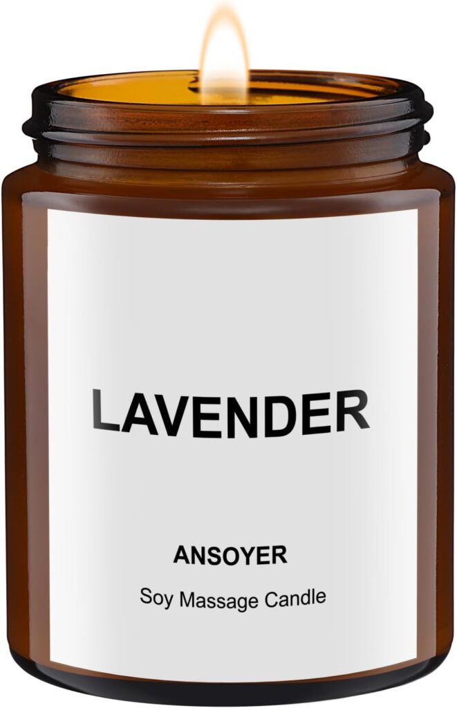 Bougie parfumée pour créer une ambiance chaleureuse lors de vos soirées détente