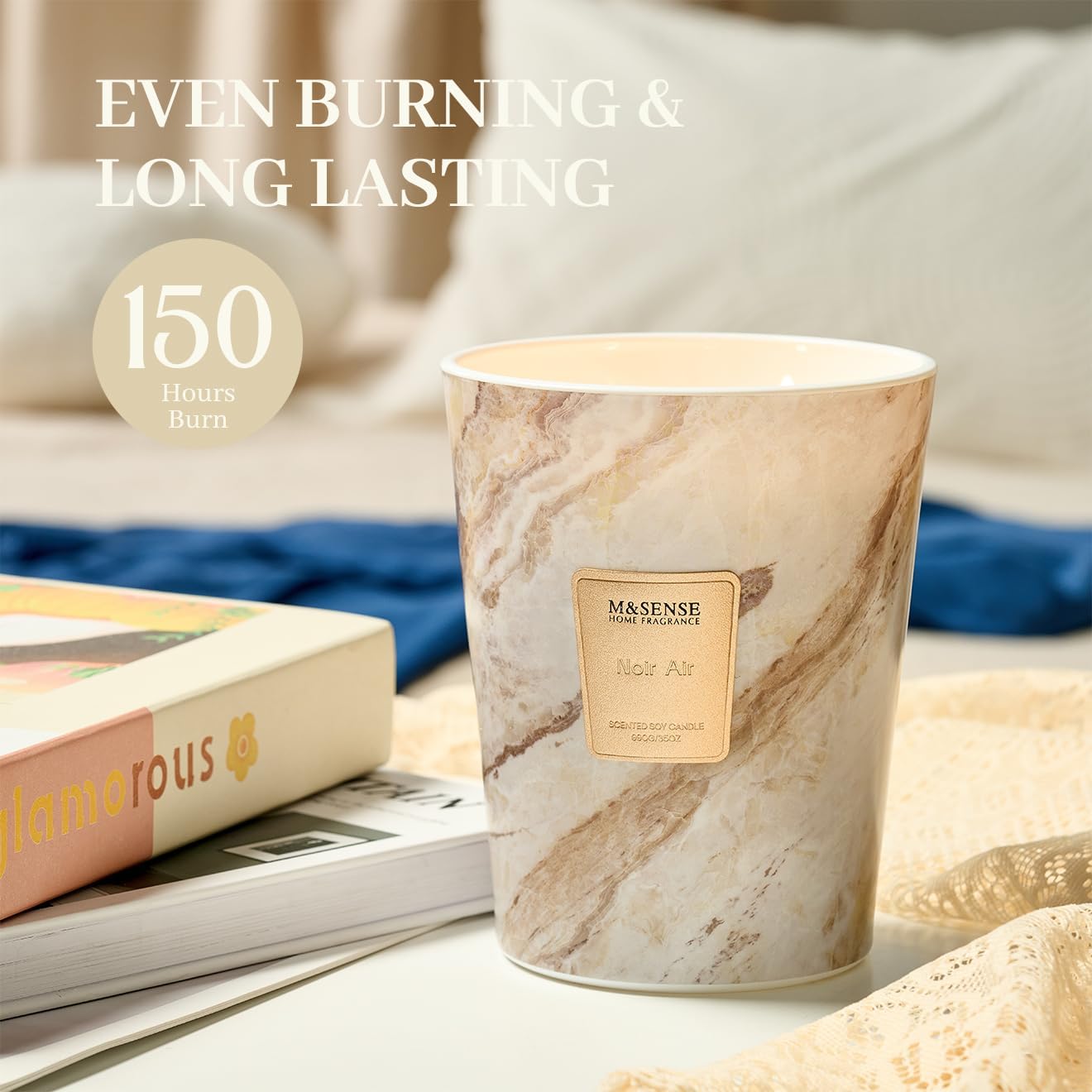 Bougie parfumée pour une décoration élégante, apportant une ambiance chaleureuse – Image 5