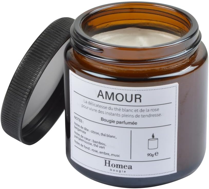 Bougie parfumée pour une décoration élégante et une ambiance chaleureuse