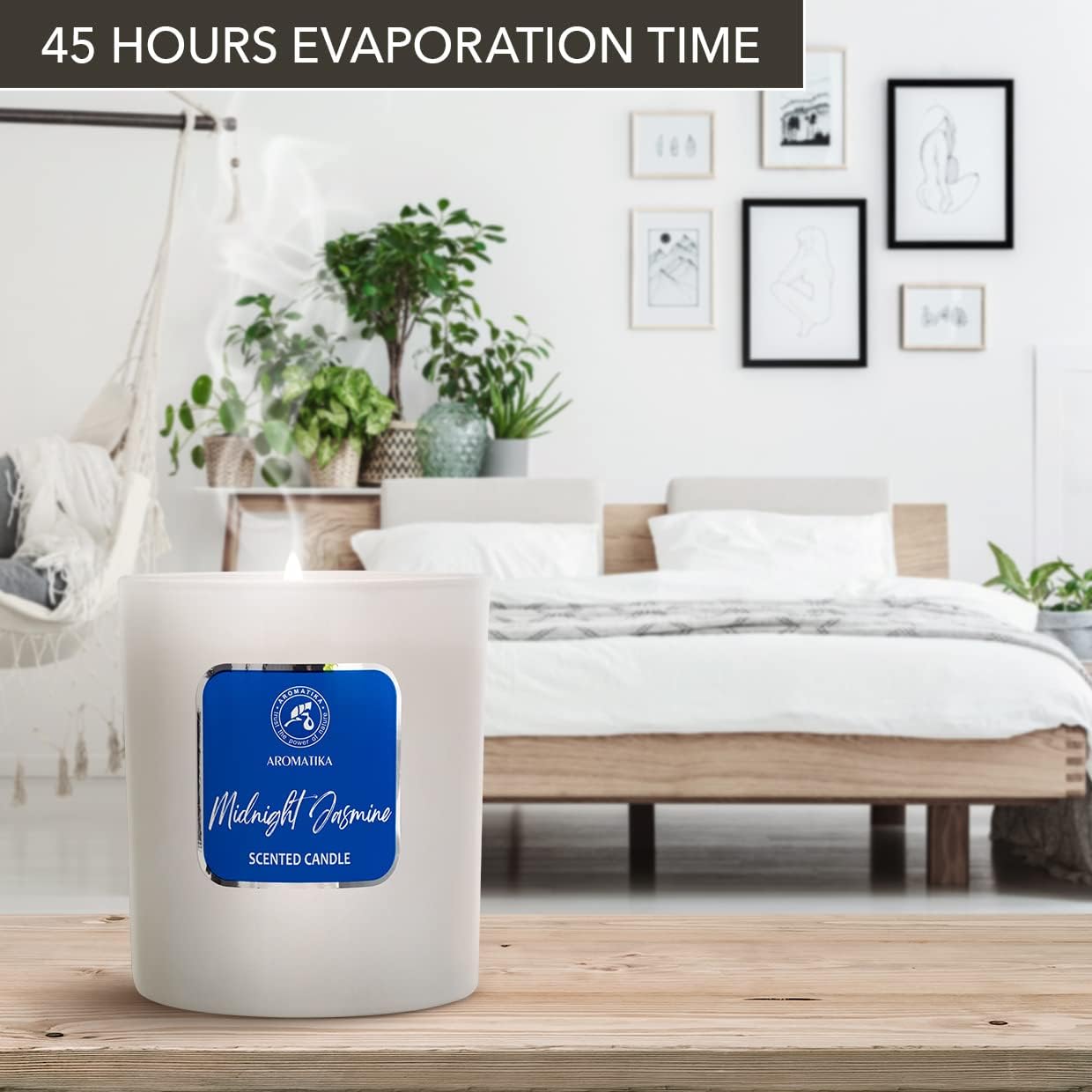 Bougie parfumée pour une décoration élégante, créant une ambiance chaleureuse – Image 5