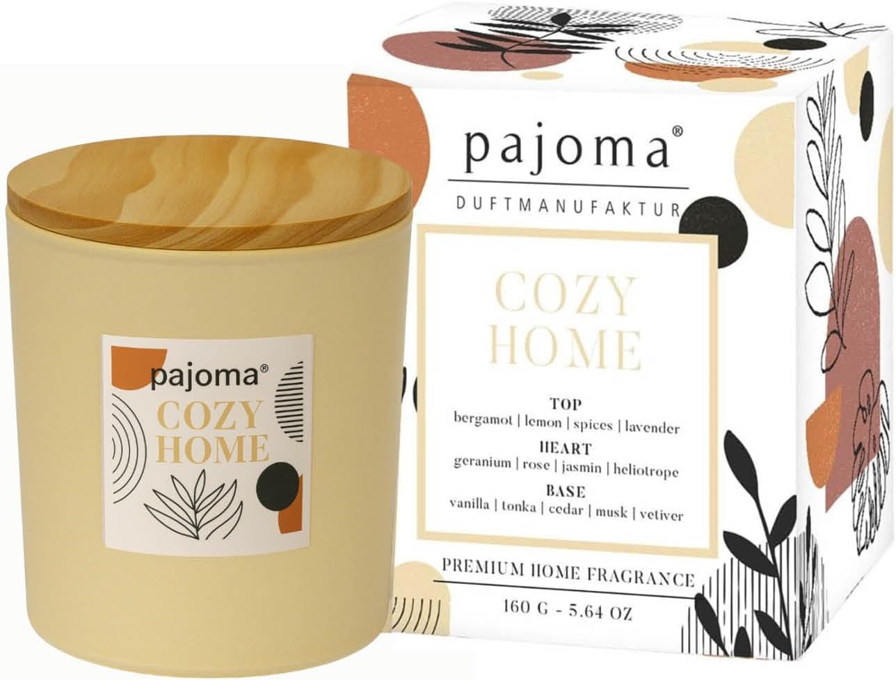 Bougie parfumée pour une décoration élégante, créant une ambiance chaleureuse