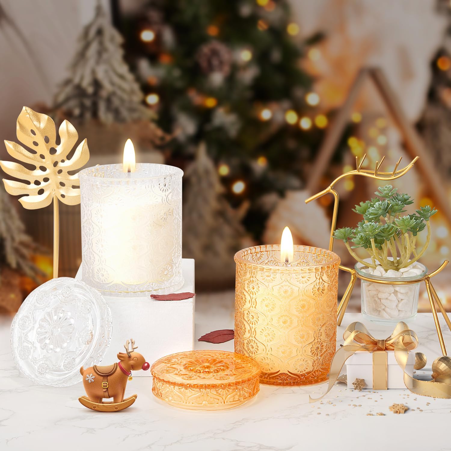 Bougie parfumée pour la détente, ambiance chaleureuse et apaisante – Image 8