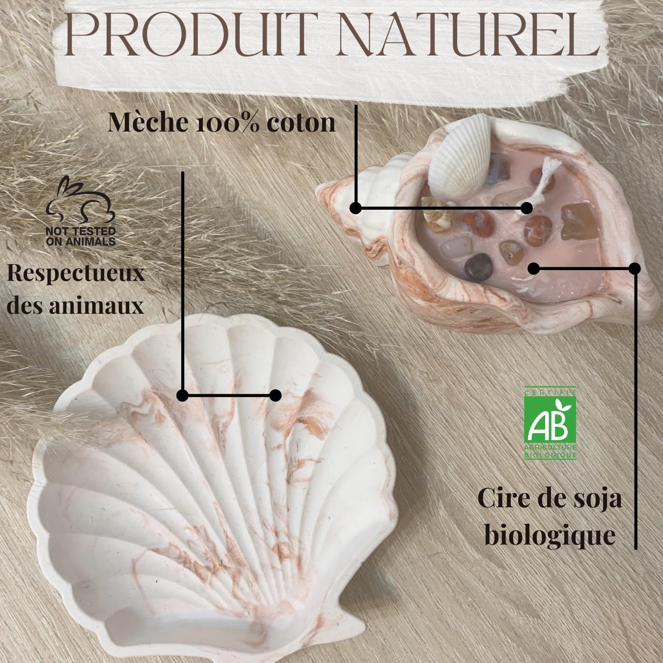 Bougie parfumée pour une ambiance chaleureuse, idéale pour la détente et la décoration – Image 2