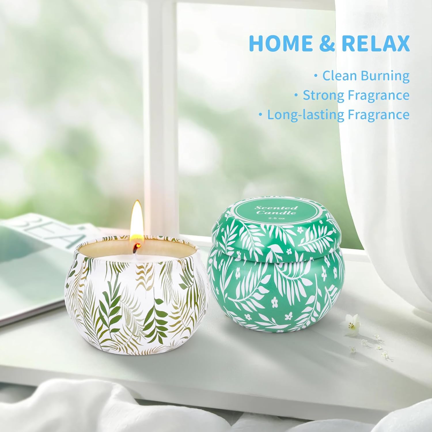 Bougie parfumée pour la détente - Ambiance chaleureuse et apaisante – Image 2