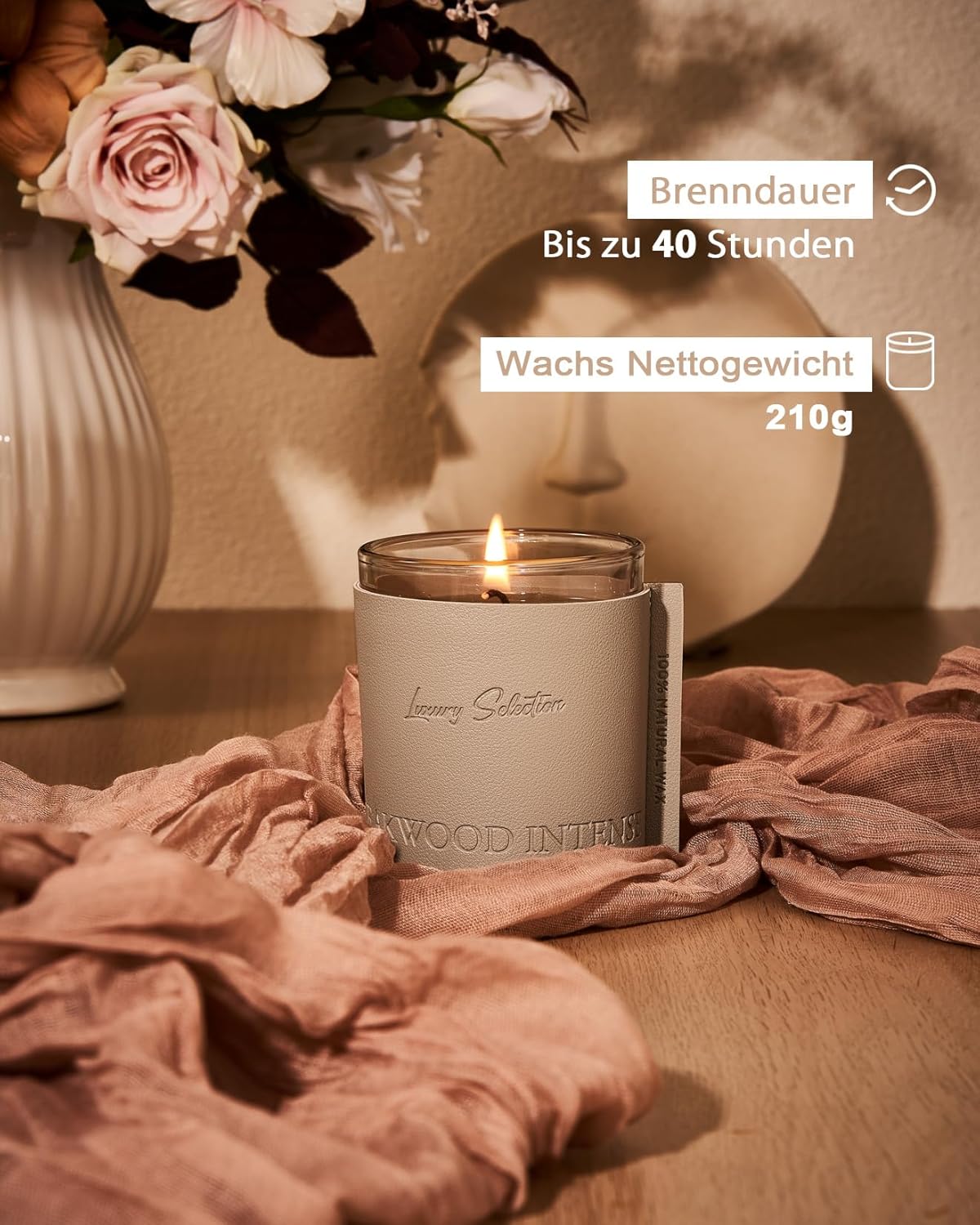 Bougie parfumée pour une ambiance apaisante - Idéale pour la décoration et la détente – Image 5