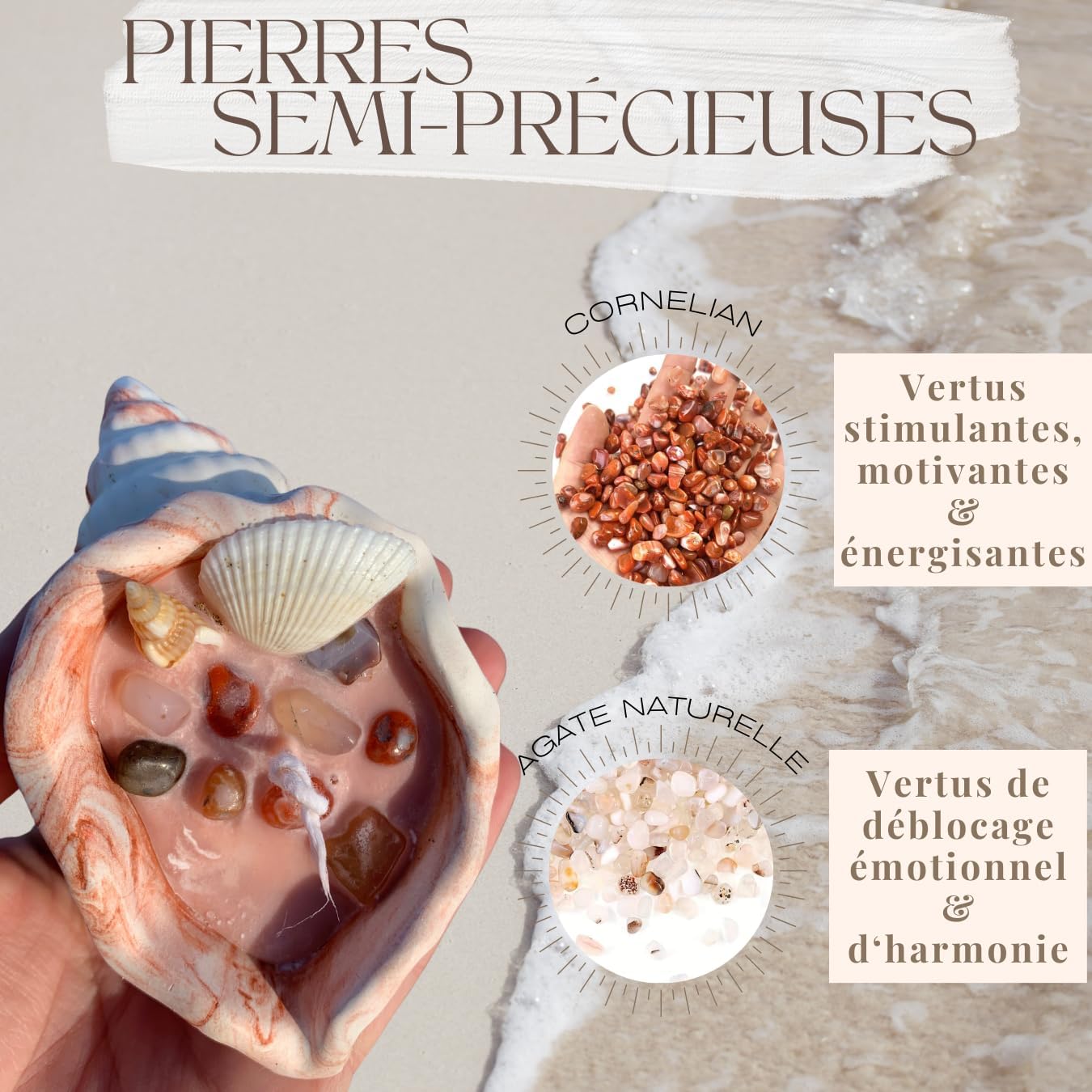 Bougie parfumée pour une ambiance chaleureuse, idéale pour la détente et la décoration – Image 4