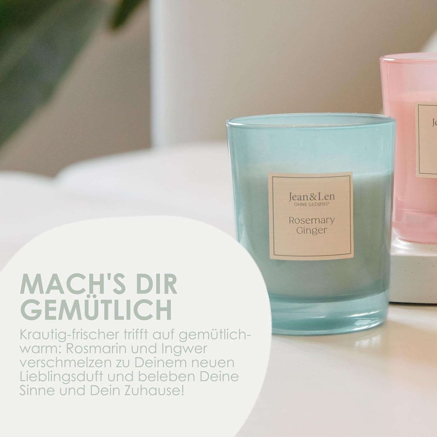 Bougie parfumée pour une décoration apaisante, créant une ambiance chaleureuse – Image 4