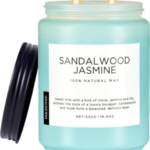 Bougie parfumée pour une ambiance chaleureuse, idéale pour la décoration et la détente
