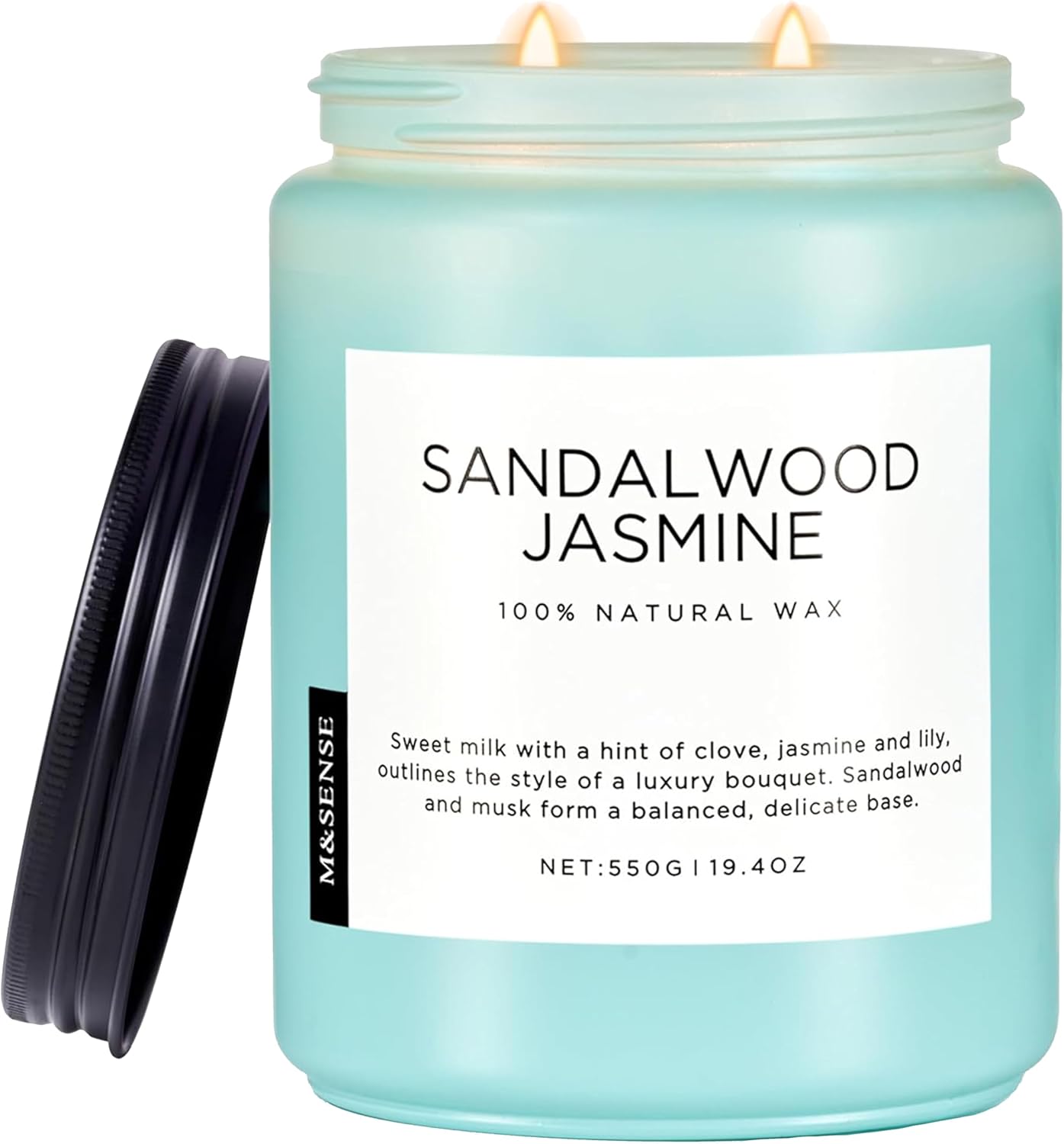 Bougie parfumée pour une ambiance chaleureuse, idéale pour la décoration et la détente
