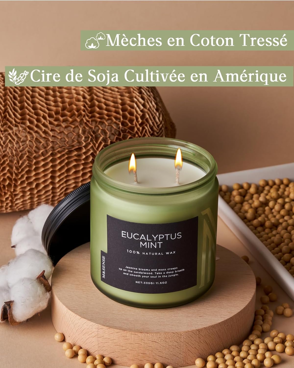 Bougie parfumée pour la détente : créez une ambiance chaleureuse et apaisante – Image 3