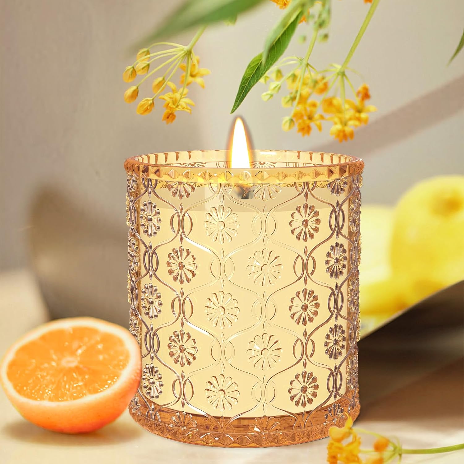 Bougie parfumée pour la détente, ambiance chaleureuse et apaisante – Image 5