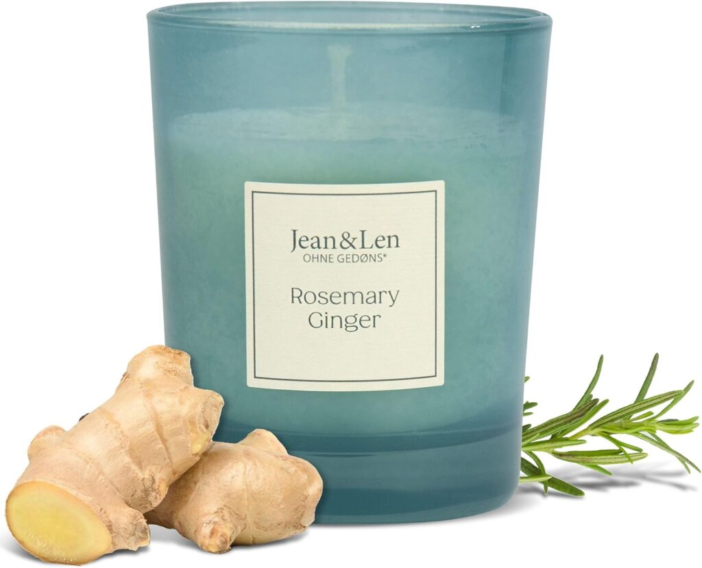 Bougie parfumée pour une décoration apaisante, créant une ambiance chaleureuse