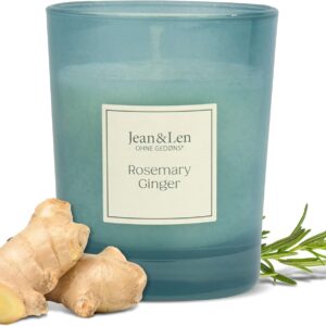 Bougie parfumée pour une décoration apaisante, créant une ambiance chaleureuse