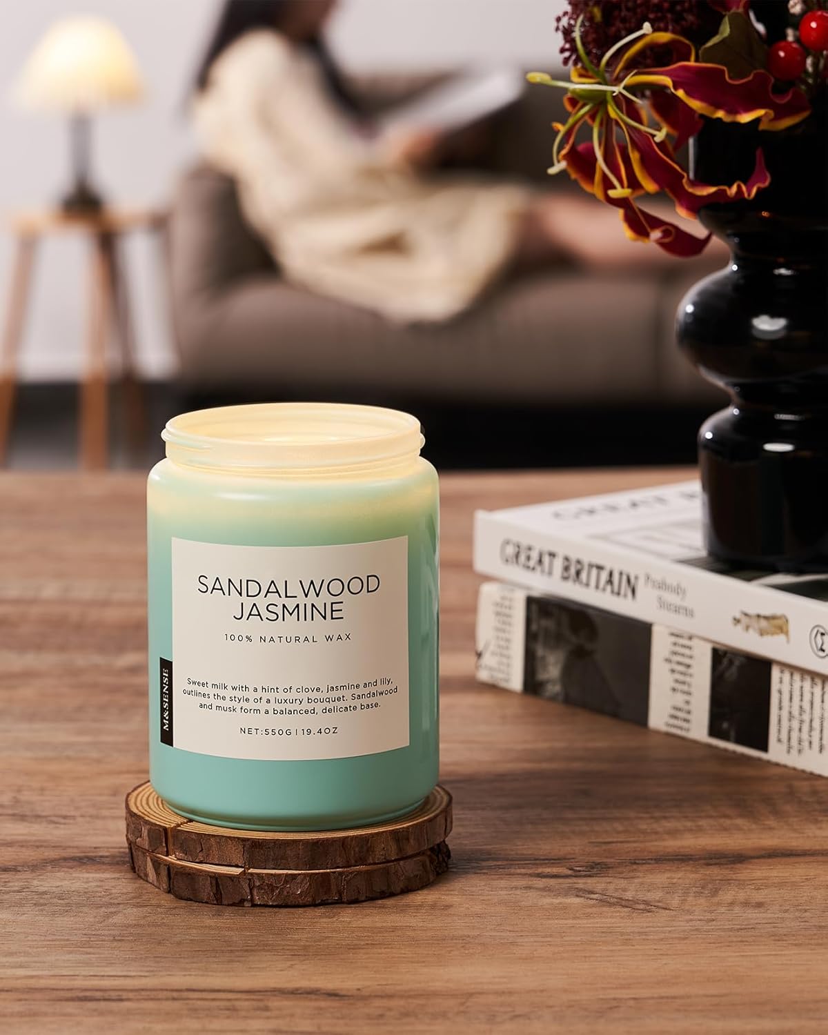 Bougie parfumée pour une ambiance chaleureuse, idéale pour la décoration et la détente – Image 7