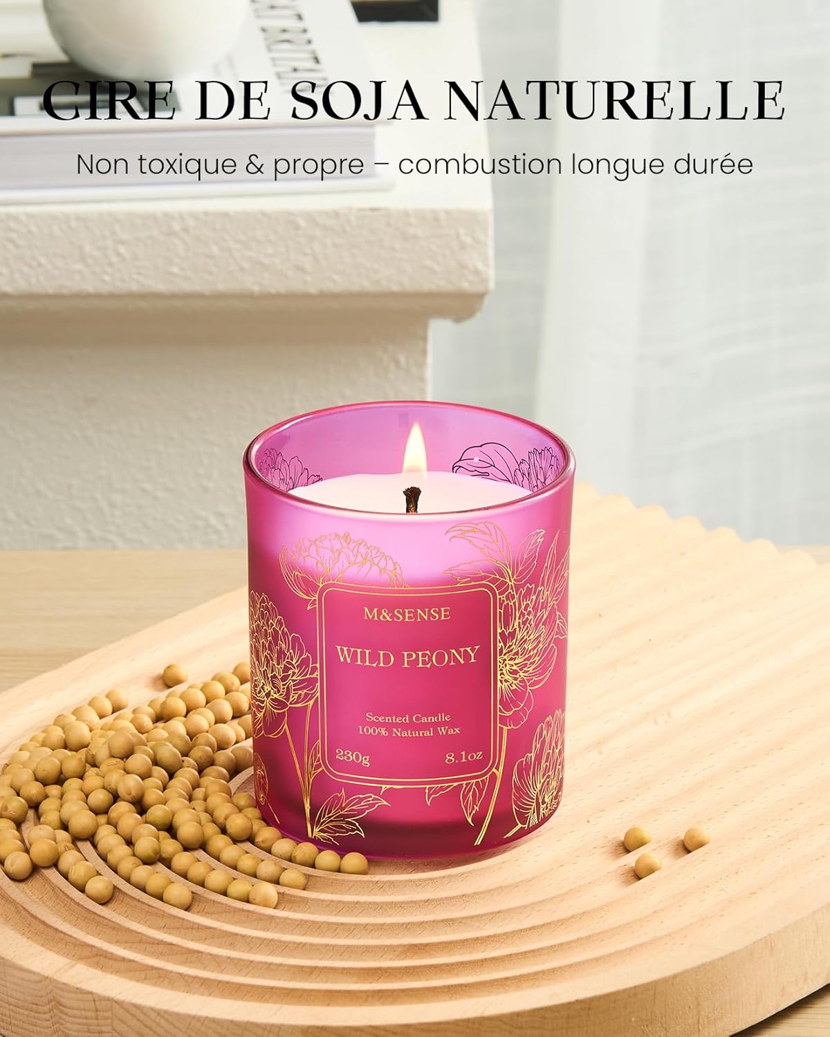 Bougie parfumée pour un cadeau élégant, créant une ambiance chaleureuse – Image 3