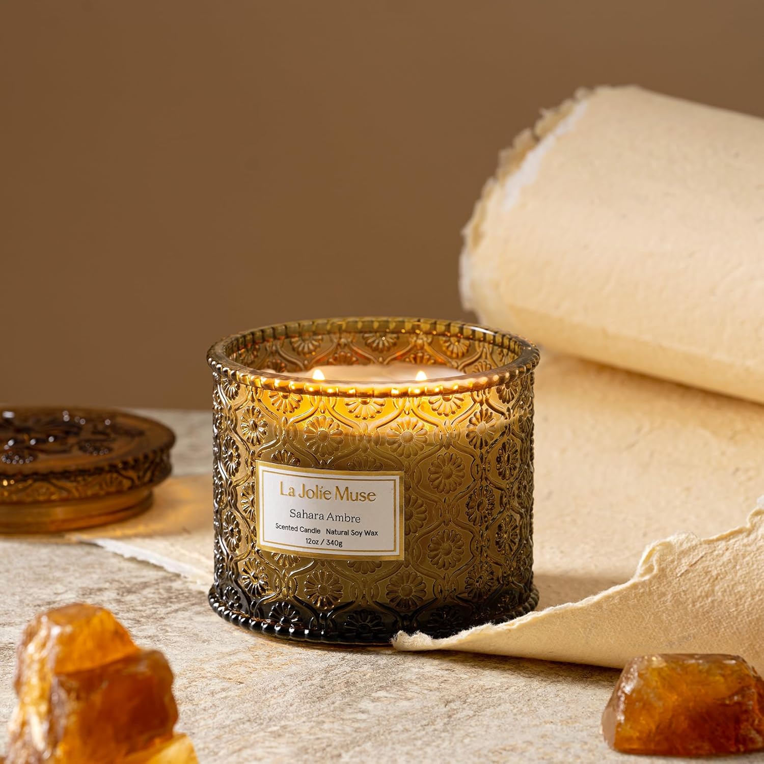 Bougie parfumée pour une ambiance chaleureuse et relaxante à la maison – Image 3