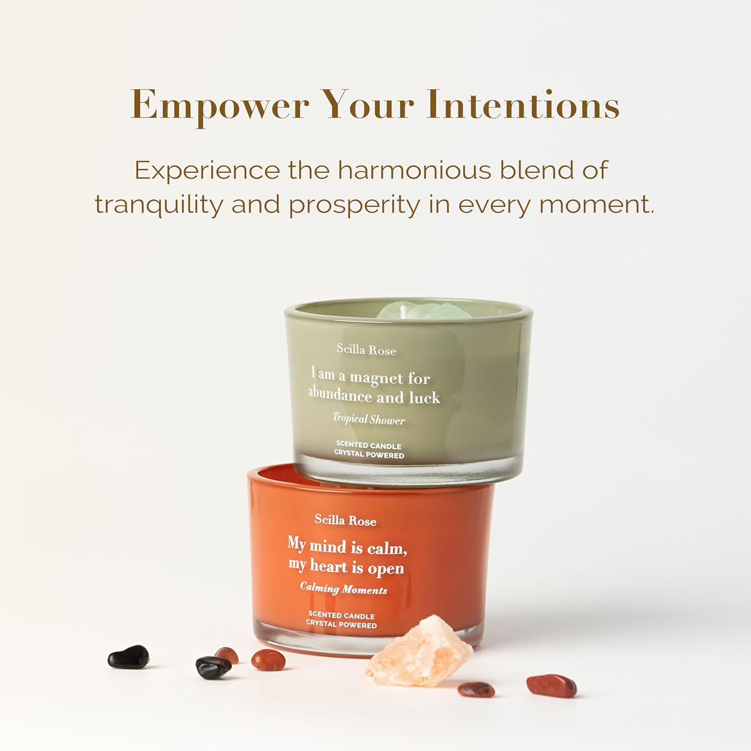 Bougie parfumée pour la détente, créant une ambiance chaleureuse et apaisante – Image 9
