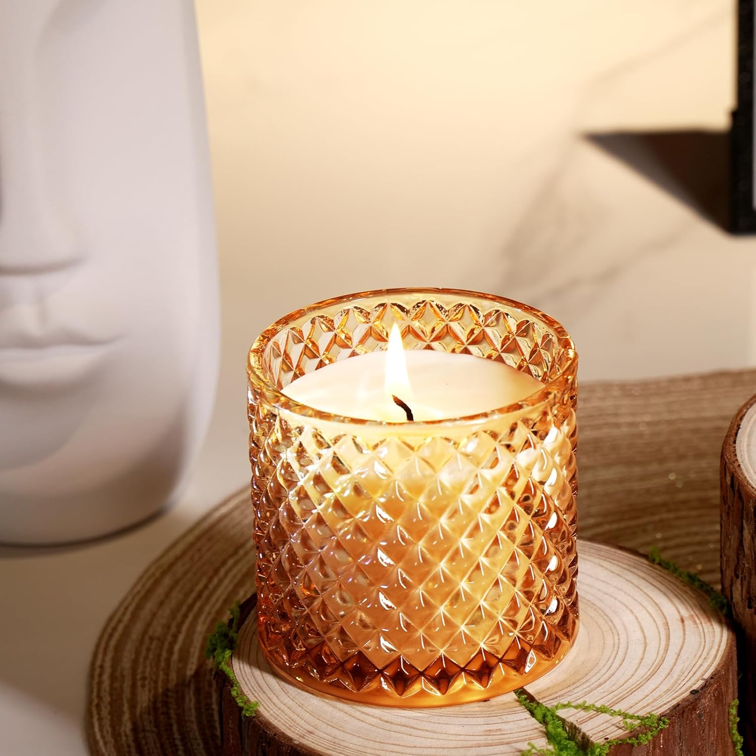 Bougie parfumée pour une décoration apaisante - Créez une ambiance chaleureuse – Image 3