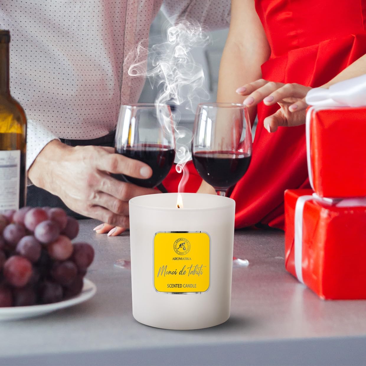 Bougie parfumée pour une ambiance chaleureuse, idéale en décoration ou en cadeau – Image 8