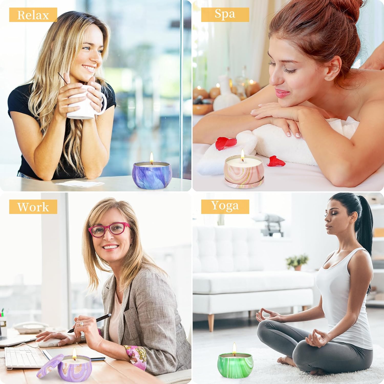 Bougie parfumée pour une décoration élégante et une ambiance chaleureuse – Image 5