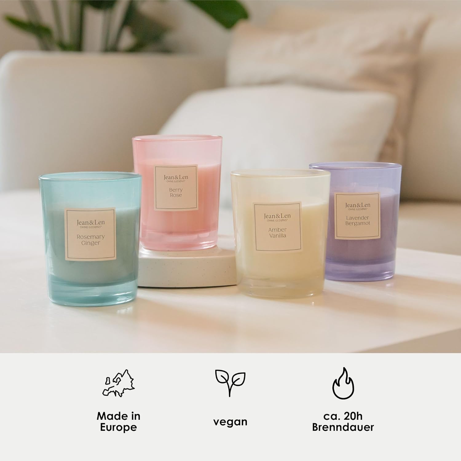 Bougie parfumée pour une décoration apaisante, créant une ambiance chaleureuse – Image 7