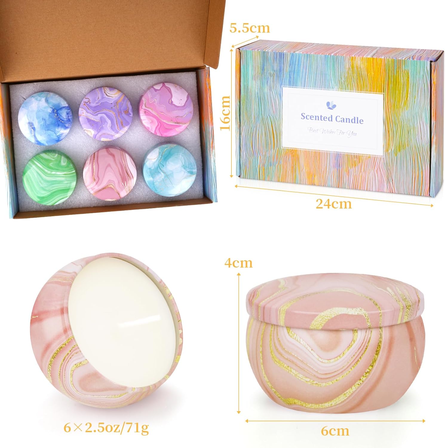 Bougie parfumée pour une décoration élégante et une ambiance chaleureuse – Image 7