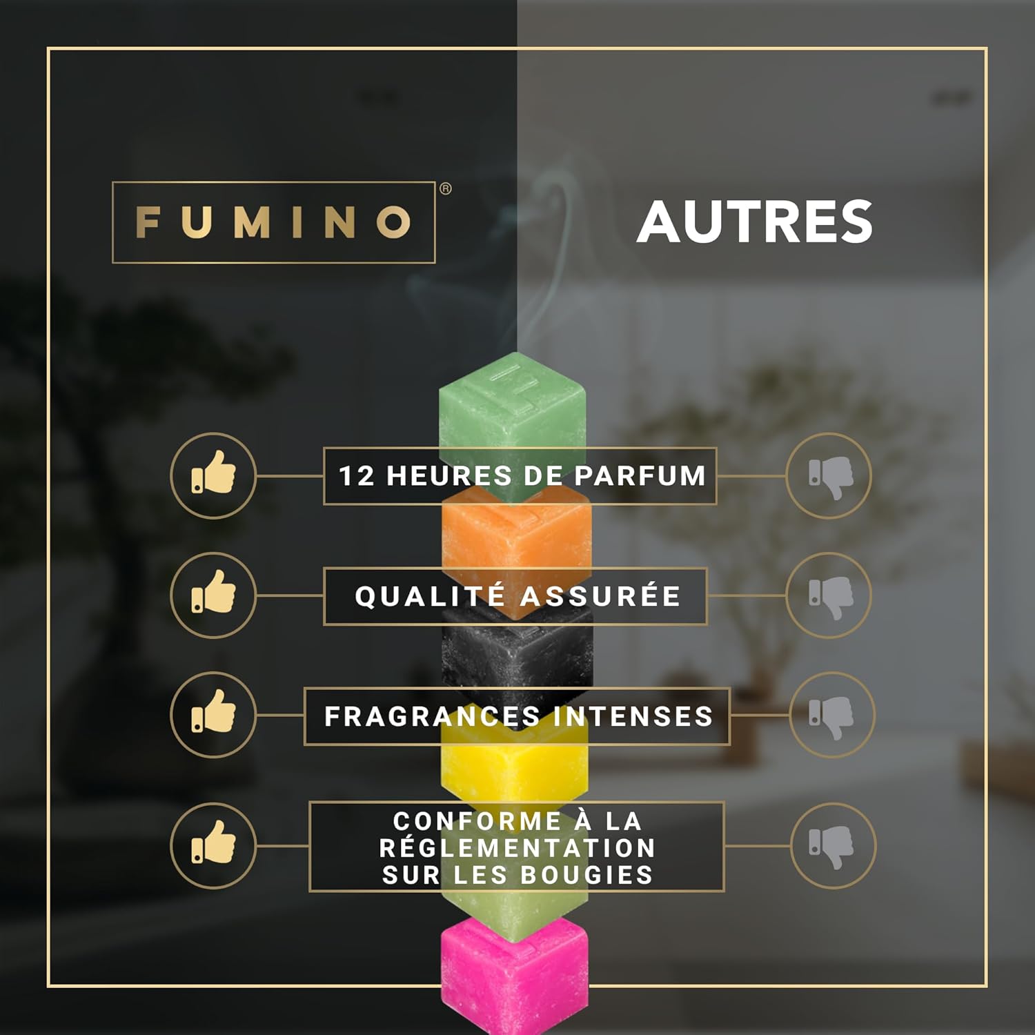 Bougie parfumée pour la détente : créez une ambiance chaleureuse et apaisante – Image 6